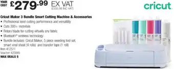 Costco Cricut Maker 3 Bundle Smart Cutting Machine & Accessories offer
