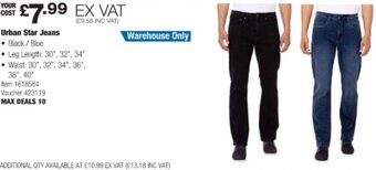 Costco Urban Star Jeans offer