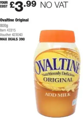 Costco Ovaltine Original 800g offer