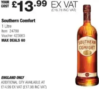 Costco Southern Comfort 1 Litre offer