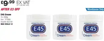 Costco E45 Cream 3 x 350g offer