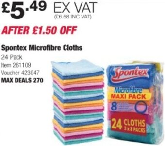 Costco Spontex Microfibre Cloths 24 Pack offer