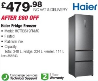Costco Haier Fridge Freezer offer
