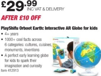 Costco PlayShifu Orboot Earth: Interactive AR Globe for Kids offer