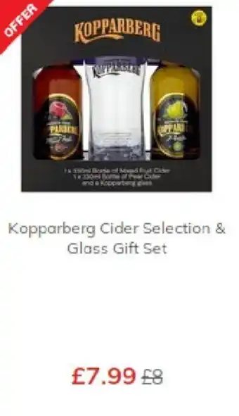 Morrisons Kopparberg Cider Selection & Glass gift Set offer
