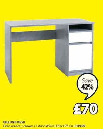 JYSK Billund Desk offer
