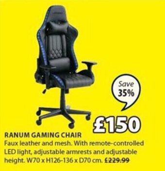 JYSK Ranum Gaming Chair offer
