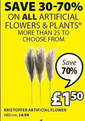 JYSK Kristoffer artificial flower offer
