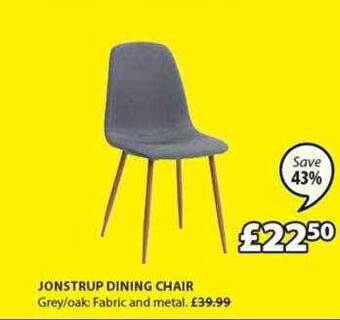 JYSK Jonstrup dining chair offer