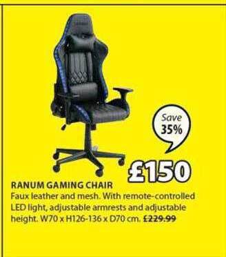 JYSK Ranum gaming chair offer