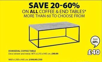 JYSK Dokkedal coffee table offer