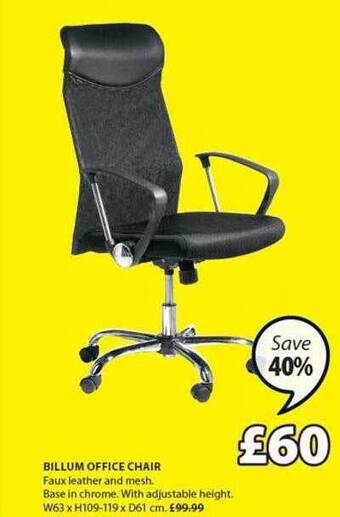 JYSK Billum office chair offer