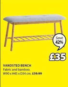 JYSK Vandsted bench offer