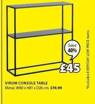 JYSK Virum console table offer