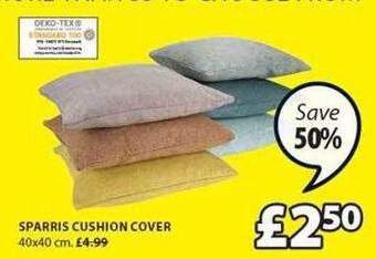 JYSK Sparris cushion cover offer