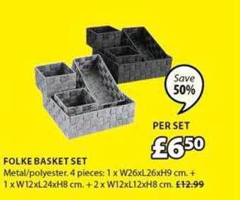 JYSK Folke basket set offer