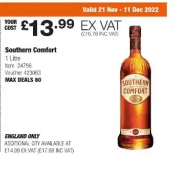 Costco Southern comfort offer