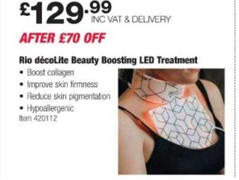 Costco Rio décolite beauty boosting led treatment offer