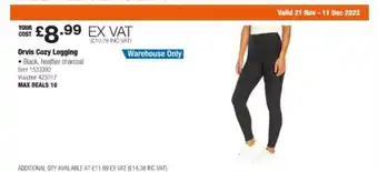 Costco Orvis cozy legging offer