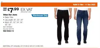 Costco Urban star jeans offer