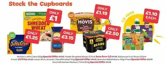 Spar Mcvitie's jaffa cakes or nestle shredded wheat, robinsons fruit shoot or kenco rich, smooth or decaffeinated or branston bake offer