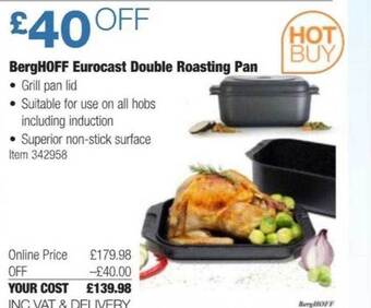 Costco Berghoff eurocast double roasting pan offer