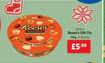 Lidl Reese's gift tin offer