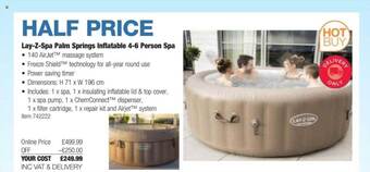 Costco Lay-z-spa palm springs inflatable 4-6 person spa offer