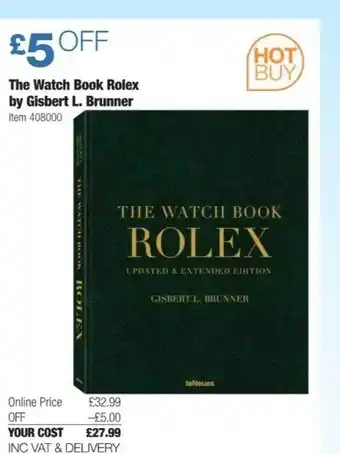 Costco The watch book rolex by gisbert l. brunner offer