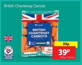 Lidl British chantenay carrots offer