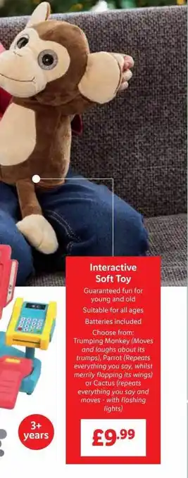 Lidl Interactive soft toy offer