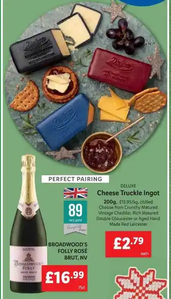 Lidl Deluxe cheese truckle ingot offer