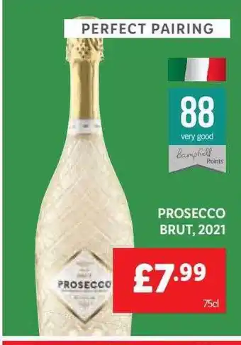 Lidl Prosecco brut, 2021 offer