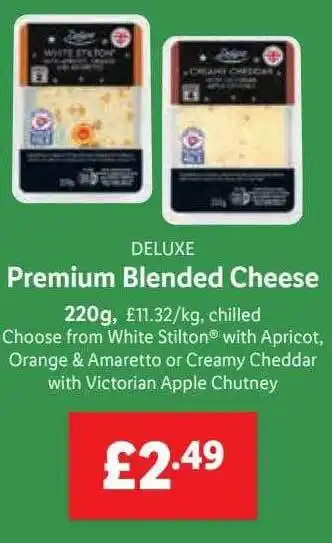 Lidl Deluxe premium blended cheese offer