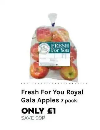 Mace Fresh For You Royal Gala Apples 7 Pack offer