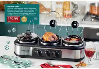 Aldi Ambiano triple slow cooker offer