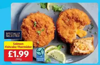 Aldi Salmon fishcake thermidor offer
