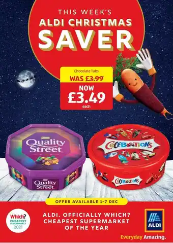 Aldi Chocolate tubs offer