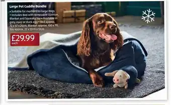 Aldi Large pet cuddle bundle offer