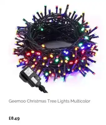 Geemoo Christmas Tree Lights Multicolor