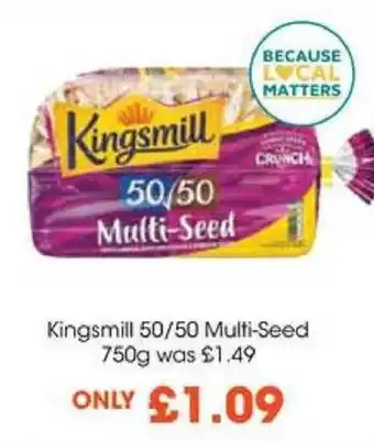 Centra Kingsmill 50/50 Multi-Seed 750g offer