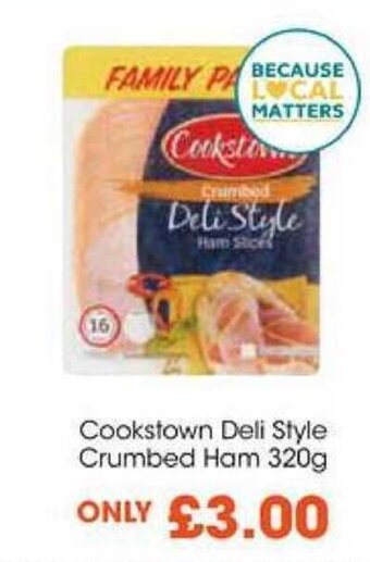 Centra Cookstown Deli Style Crumbed Ham 320g offer