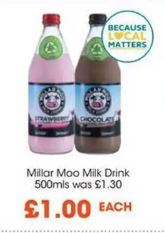 Centra Millar Moo Milk Drink 500mls offer