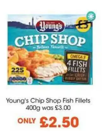 Centra Young's chip Shop Fish Fillet 400g offer