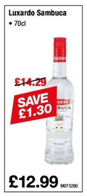 Makro Luxardo Sambuca offer
