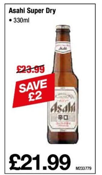 Makro Asahi Super Dry offer