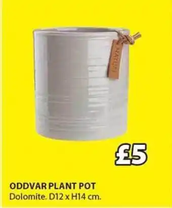 JYSK Oddvar plant pot dolomite offer