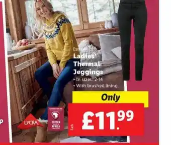 Lidl Esmara ladies' thermal jeggings offer