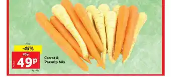 Lidl Carrot & parsnip mix offer