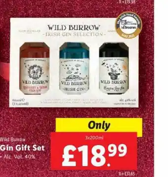 Lidl Wild burrow gin gift set offer